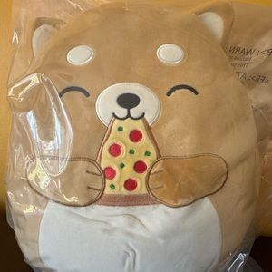 12” Original Squishmallows Shiba Inu Dog, Angie - DOGE & SHIB - Eating Pizza
